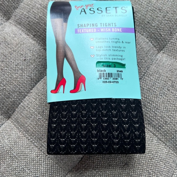 SPANX Black Textured Shaping Tights - Picture 5 of 10
